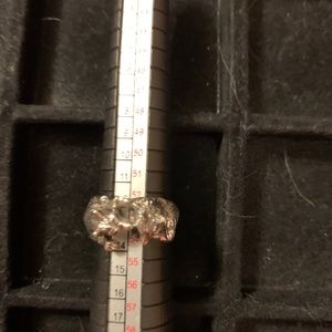 Peter Stone Wolf Ring Size 6.5 Sterling